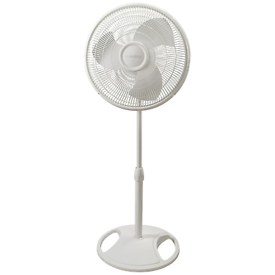#ad Lasko 16quot; Oscillating 3 Speed Pedestal Fan S16200 White $28.47