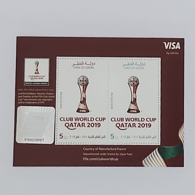 #ad 2019 CLUB World Cup Qatar 2019 Miniature Sheet MNH $19.99