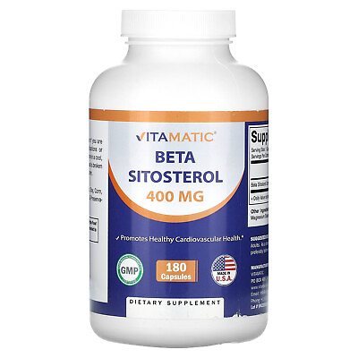 #ad Beta Sitosterol 400 mg 180 Capsules $18.06
