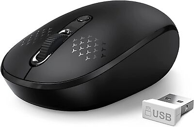 #ad Portable Wireless Mouse 2.4GHz Silent with USB Receiver Optical USB Mouse $4.94