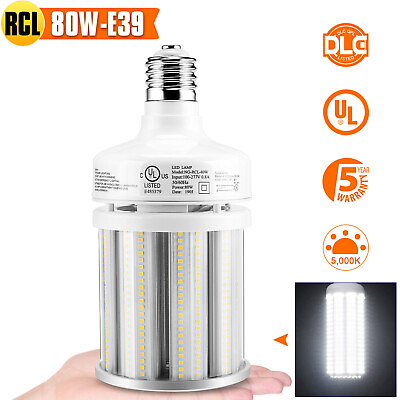 #ad 80W LED Corn Bulbs Light E39 Mogul Base Replace 400W MH HPS Warehouse High Bay $46.58