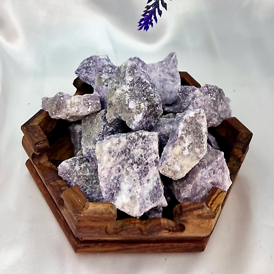 #ad Lepidolite Purple Mica Raw Specimens Natural Crystal 400g Australian Seller AU $53.00