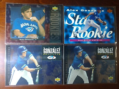 #ad Alex Gonzalez Rookie 1993 Upper Deck Collector Lot Of 4 Cards Blue Jays $5.00