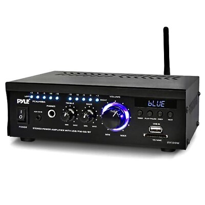 #ad Wireless Bluetooth Sound Black Stereo Receiver Pyle Pro $80.00