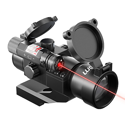 #ad Green Red Dot Sight 4MOA Reflex Sight w Red Laser Cantilever Mount for 20mm Rail $29.99