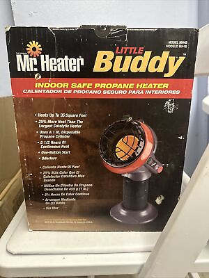 #ad NIB Mr. Heater 3800 BTU Little Buddy Portable Radiant Propane Heater Model MH4B $40.00