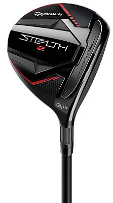 #ad Left Handed TaylorMade Golf Club STEALTH 2 15* 3 Wood Stiff Graphite Mint $149.99