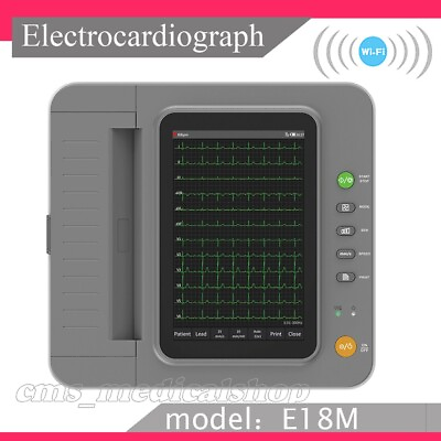 Portable 18 Lead 12 channel Electrocardiograph ECG EKG MachinesoftwareWIFI $1399.00