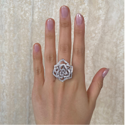 #ad Fabulous Flower Cluster Style Brilliant Round Cut 1.84CT CZ Wedding Fashion Ring $290.00