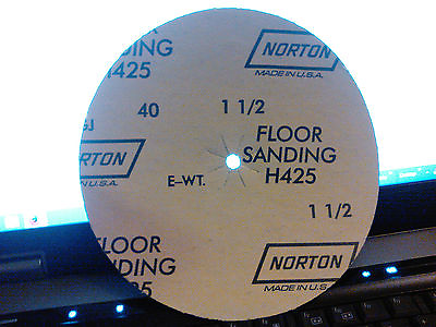 #ad Norton 35068 Durite 7quot; X 5 16quot; floor sanding discs 40 grit H425 8 pk. $5.99