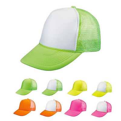 #ad Neon Summer Foam Mesh Trucker Blank Solid Plain Baseball Snapback Hats Caps $12.95