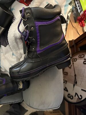 #ad Womens BOOTS Itasca Thermolite Insulation Steel Shank Size 7 purple Lace $29.00