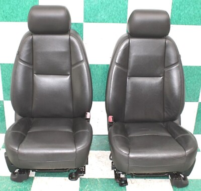 #ad 14#x27; ESCALADE Black Leather LH RH Front Memory Power Heat Cool Bucket Seats Pair $759.99