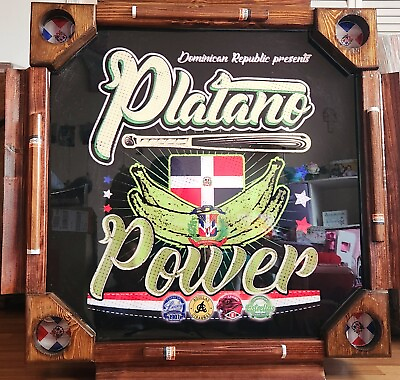#ad Dominican Custom made BIG Domino Table. All wood amp; Folding legs. Platano Power $287.00