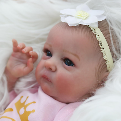 #ad 16In Real Reborn Baby Dolls Realistic Lifelike Newborn Soft Body Preemie Doll $65.99
