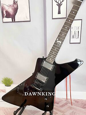#ad Special shaped black electric guitar signature 6 string ready stock $290.00