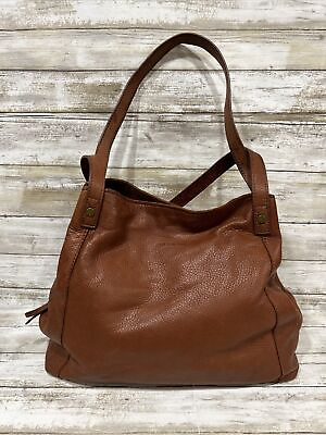 #ad American Leather Co. Soft Brown Leather Two S￼traps Hobo Shoulder Bag Purse $47.28