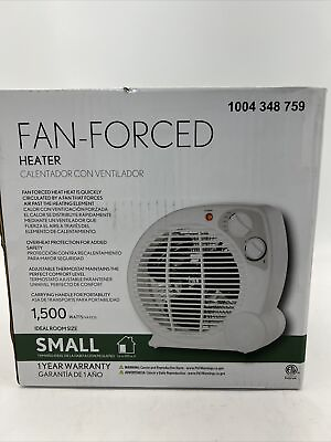 Fan Forced Portable Heater 1500 Watt Electric 1004348759 $29.95