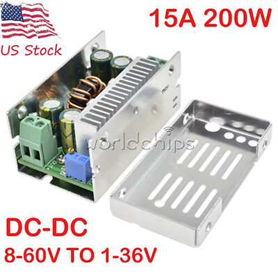 #ad Synchronous Buck Converter Step down Power Module DC8 60V TO DC1 36V 15A 200W $8.86