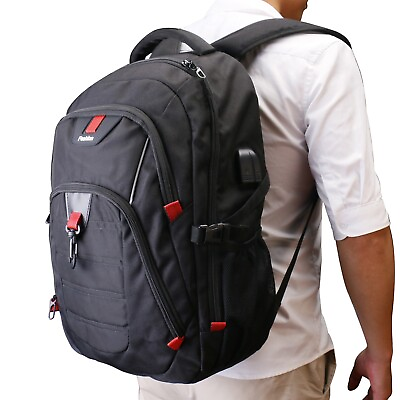#ad 18quot; Laptop Travel Computer Backpack Bag For Men Extra Large Durable Waterproof $27.29