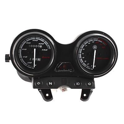 #ad DC12V Motorcycle Dual Odometer Tachometer Speedometer Gauge Black for Yamaha YBR $44.64