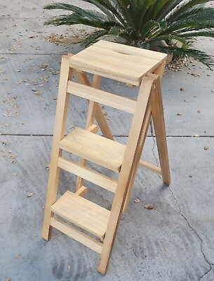 #ad foldable wood step ladder 🪜 $44.99