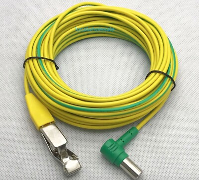 #ad Yellow Green Ground Wire Potential Coil For socket and equipment No.14 3.5MM $16.50