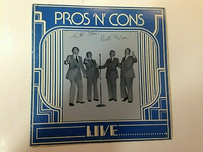 #ad PROS N CONS live n dead vinyl LP Signed vg vg $19.99