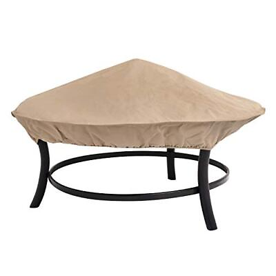 #ad Water Resistant 35 in Patio Fire Pit Cover inch BeigeKhaki $37.79