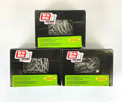 #ad New Grip Rite Fas#x27;ners 6HGBX1 Exterior Galvanized 6D 2quot; Lot Of 3 1lb Box $28.95