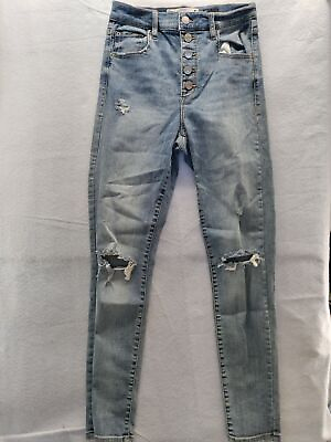 #ad garage premium Ultra high Rise jeans sz 5 button fly $15.72