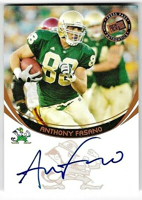 #ad Anthony Fasino Auto 2006 Press Pass Football Card Free Shipping $35.99
