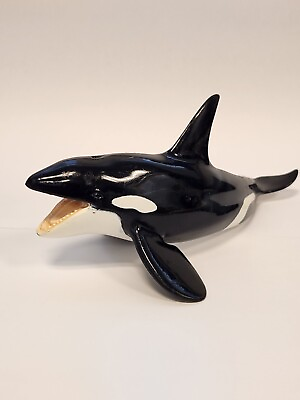 #ad VTG SCHLEICH Figurine Orca Killer Whale Figure Toy Ocean Sea Marine Mammal 2004 $8.99