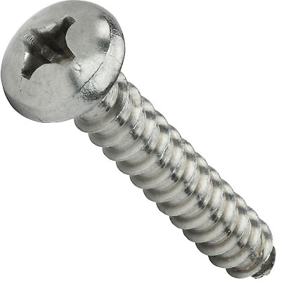 #ad #14 x 3 4quot; Sheet Metal Screws Self Tapping Pan Head Stainless Steel Qty 100 $30.59