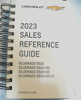 #ad 2023 CHEVROLET 1500 TO 3500 TRUCK SALES REFERENCE GUIDE BOOK $19.95