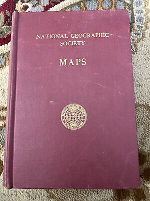 #ad National Geographic Society Book of Maps. Excellent Vintage Condition. $120.00