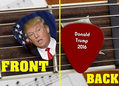 #ad Set of 3 Donald Trump For President 2016 premium Promo Guitar Pick Pic $5.99