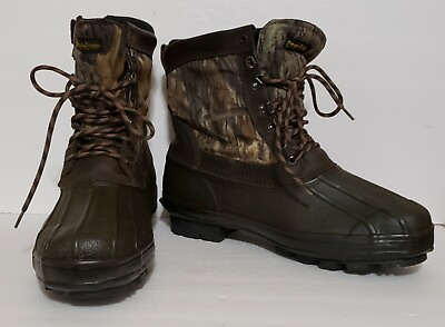 #ad Browning Thinsulate Ultra Insulation Steel Shank Camo Duck Boots Men#x27;s Sz 14 $49.00