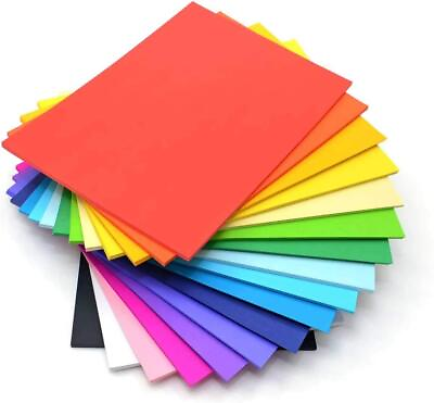 #ad 100 pcs Color A4 Medium Size Sheets 10 Sheets Each Color Art and Craft Paper $32.99