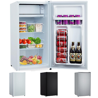 #ad 3.2 Cu Ft Mini Fridge with Freezer 7 Level Adjustable Thermostat for Home Office $219.99
