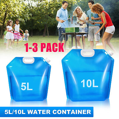 #ad Folding Water Bag Large Capacity Portable With Spigot Outdoor Camping Hiking USA $14.99