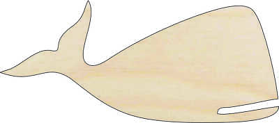 #ad Whale Laser Cut Wood Shape SEA59 $39.64