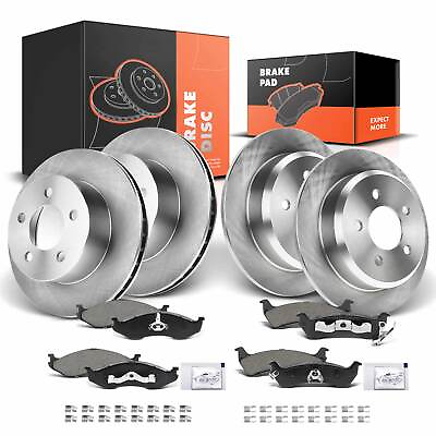 #ad Front amp; Rear Disc Rotors amp; Ceramic Brake Pads for Jeep Grand Cherokee 1994 1998 $179.77