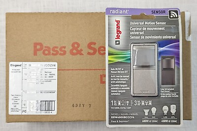 #ad 4X Legrand Universal Motion Sensor Radiant® Single Pole 3 Way Occupancy Sensor $35.50