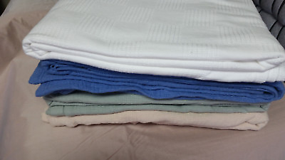 #ad HOSPITAL THERMAL TIWN BED SPREAD BLANKET 74x100 in. 1ea. $21.99