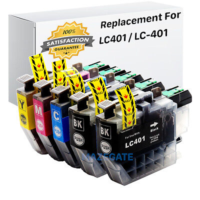 #ad 5 pack Ink Cartridges for Brother LC401 MFC J1010DW MFC J1012DW MFC J1170DW ink $19.99