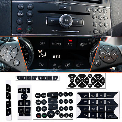 #ad Button Repair Kit Window Switch Sticker For Mercedes Benz W204 C250 C350 2008 14 $10.88