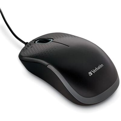 #ad Verbatim Silent Corded Optical Mouse Black $11.08