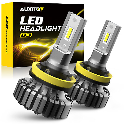 #ad 2X AUXITO H11 H8 LED Headlight Kit Low Beam Bulb Super Bright 20000LM B3 EOA $28.49