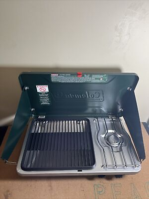 #ad Coleman Model 9921A Propane Camping Grill Stove combo pre owned $99.99